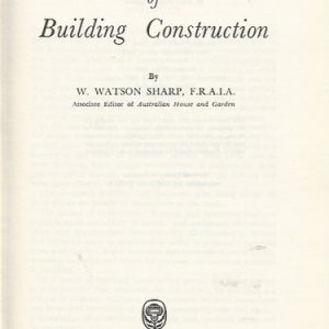 Australian methods of building construction (Revised Edition)