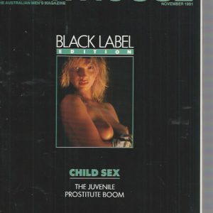 Australian Penthouse BLACK LABEL 1991 199111 November