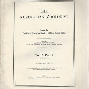 Australian Zoologist, The Vol. 2 – Part 2