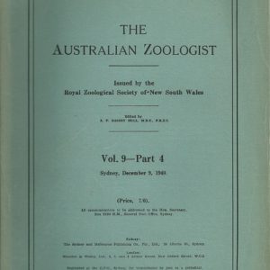Australian Zoologist Vol 9 – Part 4
