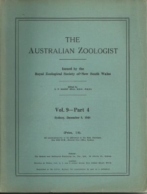 Australian Zoologist Vol 9 - Part 4