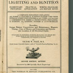 AUTOMOBILE STARTING, LIGHTING AND IGNITION SYSTEMS