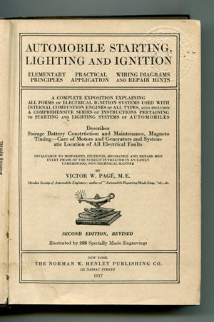 AUTOMOBILE STARTING, LIGHTING AND IGNITION SYSTEMS