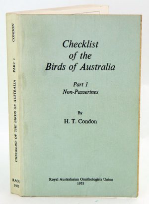 Checklist of the birds of Australia, Part 1: Non-Passerines.