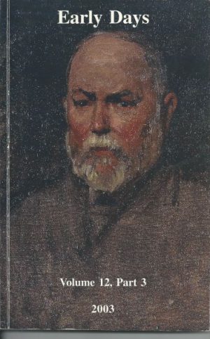 Early Days: Journal of the Royal Western Australian Historical Society Vol. 12 Part 3