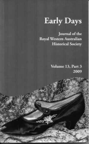 Early Days: Journal of the Royal Western Australian Historical Society Vol. 13 Part 3