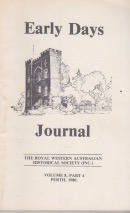 Early Days: Journal of the Royal Western Australian Historical Society Vol. 8 Part 4