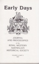 Early Days: Journal of the Royal Western Australian Historical Society Vol. 9 Part 5