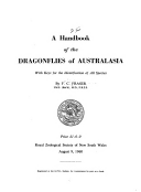 Handbook of the Dragonflies of Australasia, A: With Keys for the Identification of All Species