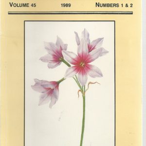 Herbertia 1989 Vol 45 Numbers 1 & 2