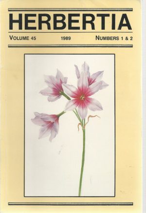 Herbertia 1989 Vol 45 Numbers 1 & 2