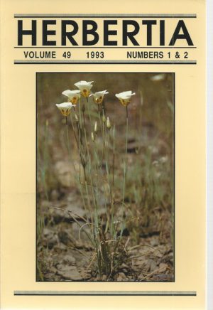 Herbertia 1993 Vol 49 Numbers 1 & 2