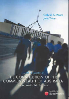 Lumb & Moens' The Constitution of the Commonwealth of Australia Annotated