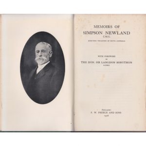 Memoirs of Simpson Newland: Sometime Treasurer of South Australia