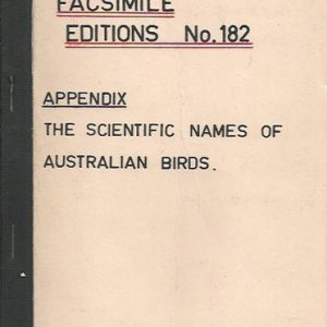 Official Checklist of the Birds of Australia; Appendix: The Scientific Names of Australian Birds