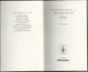 Sea Battles in Close Up No.14: The Battle of Sirte