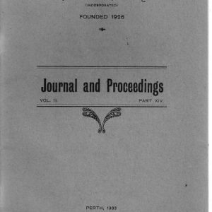 The Western Australian Historical Society: Journal and Proceedings Vol. II Part XII