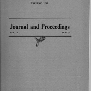 The Western Australian Historical Society: Journal and Proceedings Vol. IV Part 3