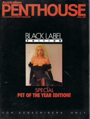 Australian Penthouse BLACK LABEL 1989 8904 April