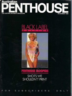 Australian Penthouse BLACK LABEL 1988 8812 December