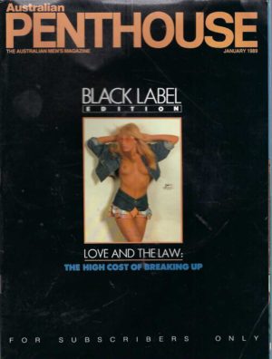 Australian Penthouse BLACK LABEL 1989 8901 January