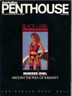 Australian Penthouse BLACK LABEL 1989 8908 August