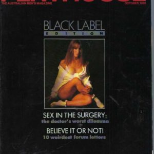 Australian Penthouse BLACK LABEL 1990 199010 October