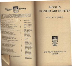 BIGGLES Pioneer Air Fighter