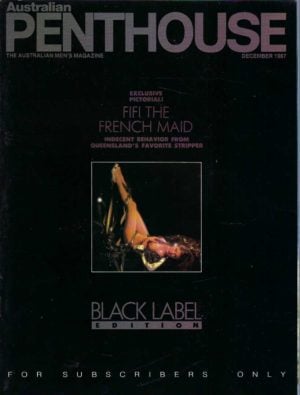 Australian Penthouse BLACK LABEL 1987 8712 December