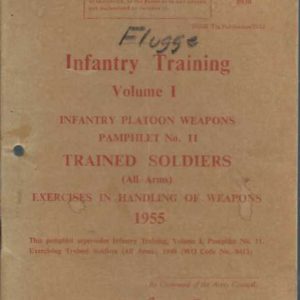Infantry Training Volume 1 Infantry Platoon Weapons No 11. Trained Soldiers (All Arms) Exercises in Handling of Weapons 1955