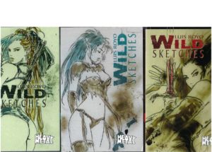 Luis Royo Wild Sketches Volume 1, Volume 2, Volume 3