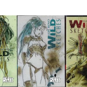 Luis Royo Wild Sketches Volume 1, Volume 2, Volume 3