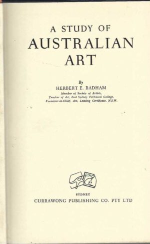Study of Australian Art , A (First Edition)