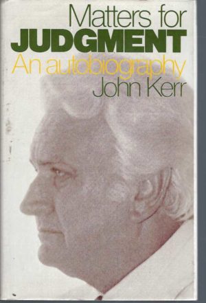 Matters for Judgement: An Autobiography