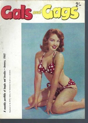 Gals and Gags  Vintage 1960 January. A monthly portfolio of laughs and lovelies. Australian Men's Magazine Volume 13 Number 4