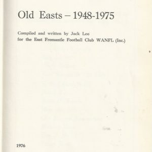 Old Easts 1948-1975 (East Fremantle Football Club)