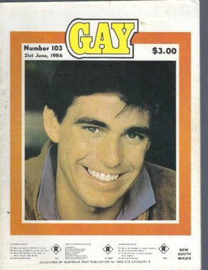 GAY Magazine Number 103 1984 21st June 8406