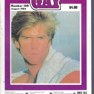 GAY Magazine Number 106 1984 August 8408