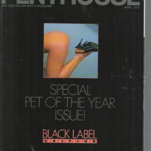 Australian Penthouse BLACK LABEL 1987 8704 April