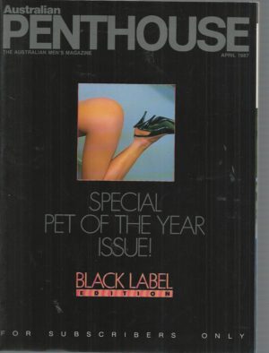 Australian Penthouse BLACK LABEL 1987 8704 April