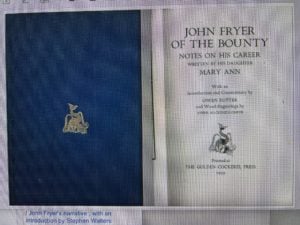 John Fryer of the Bounty. Notes on his Career written by his Daughter Mary Ann