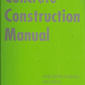 Concrete Construction Manual  (English edition)