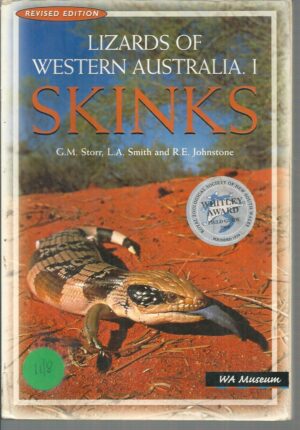 Lizards of Western Australia; I : SKINKS