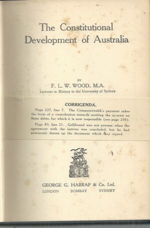 Constitutional Development of Australia, The