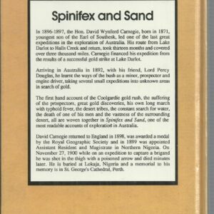 Spinifex and Sand: A Narrative of Five Years Pioneering and Exploration in Western Australia