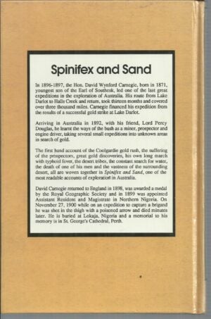 Spinifex and Sand: A Narrative of Five Years Pioneering and Exploration in Western Australia