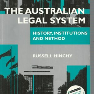 Australian Legal System, The : History, institutions and method