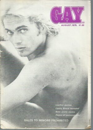 GAY Magazine 1975 August Number 22