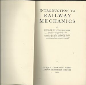 Introduction to Railway Mechanics