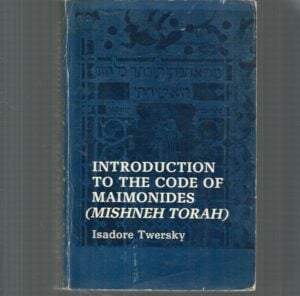 Introduction to the Code of Maimonides (Mishneh Torah) (Yale Judaica Series)